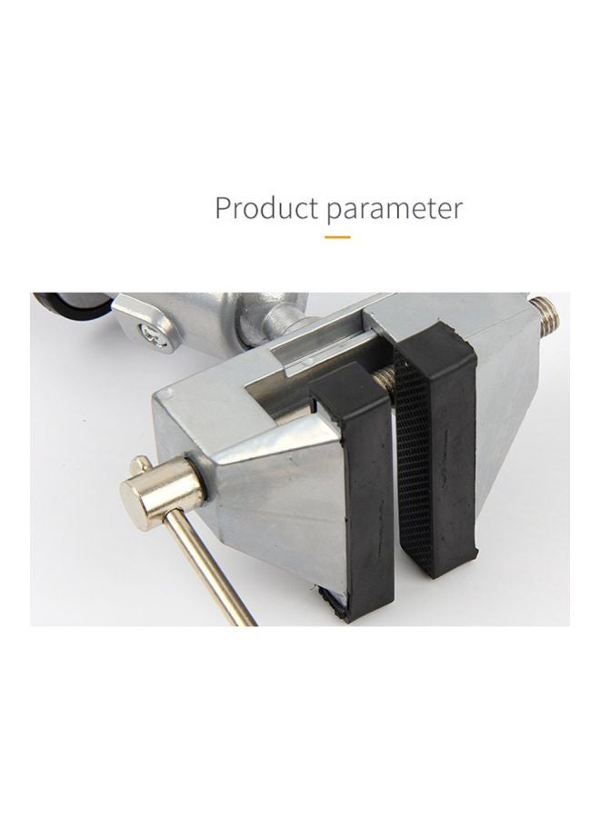 2-In-1 360 Degree Rotating Universal Vise Silver - Image 3