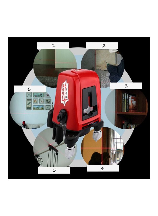 Generic Self-Leveling Laser Meter Red/Black/Silver 98x128mm  - Image 3