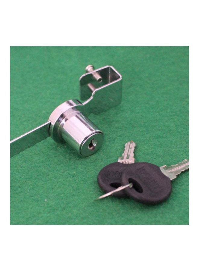 Sliding Glass Door Window Lock With Keys Silver 150x22x33mm - Image 5