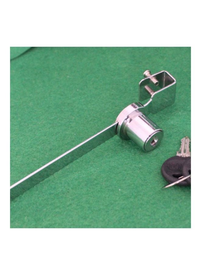Sliding Glass Door Window Lock With Keys Silver 150x22x33mm - Image 3