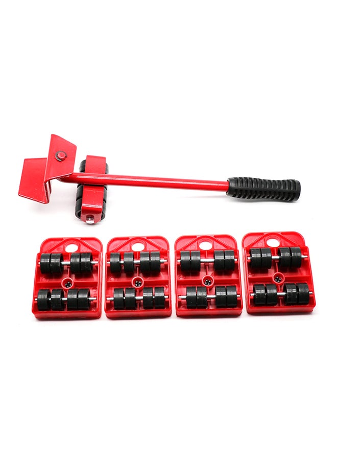 Pack Of 5 Of Easy Lift Furniture Moving Slider Set Red/Black 335x100x100mm  - Image 4