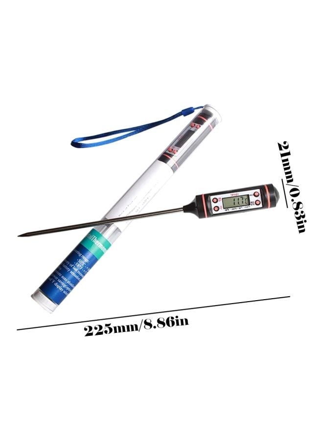 Digital Food Thermometer With Holder Black/Silver 225x21mm - Image 3