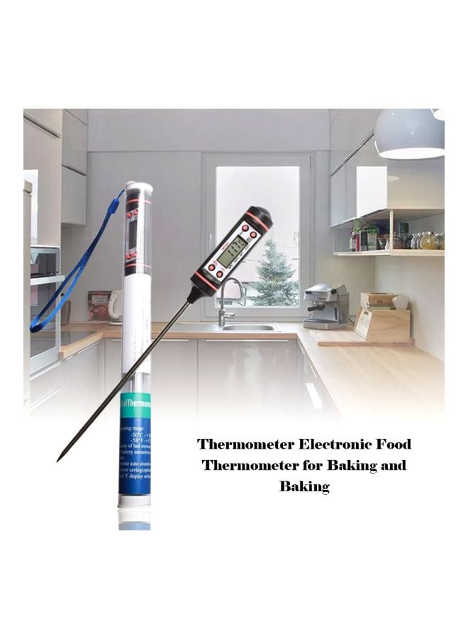 Digital Food Thermometer With Holder Black/Silver 225x21mm - Image 4