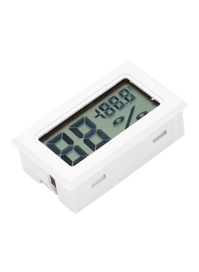 مقياس حرارة رقمي بشاشة LCD أبيض  - Image 1