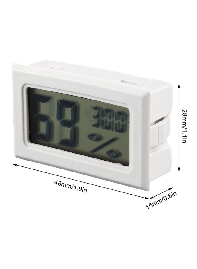 مقياس حرارة رقمي بشاشة LCD أبيض  - Image 2