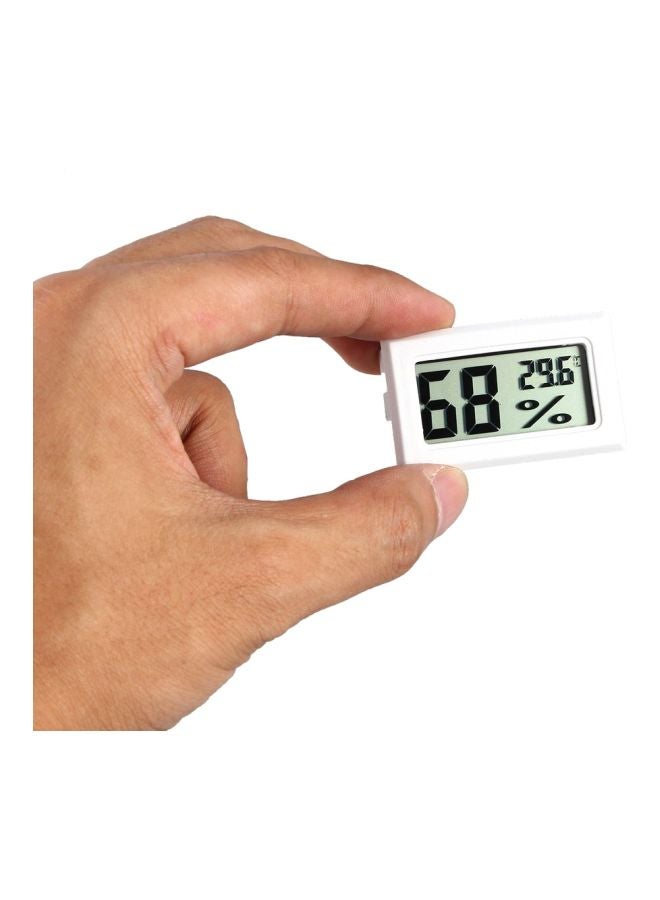 مقياس حرارة رقمي بشاشة LCD أبيض  - Image 3