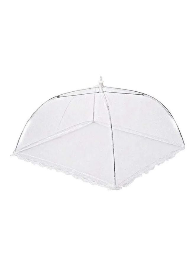 Square Foldable Mesh Food Cover White 12inch  - Image 1