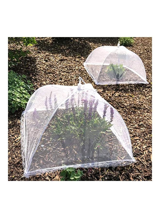 Square Foldable Mesh Food Cover White 12inch  - Image 2