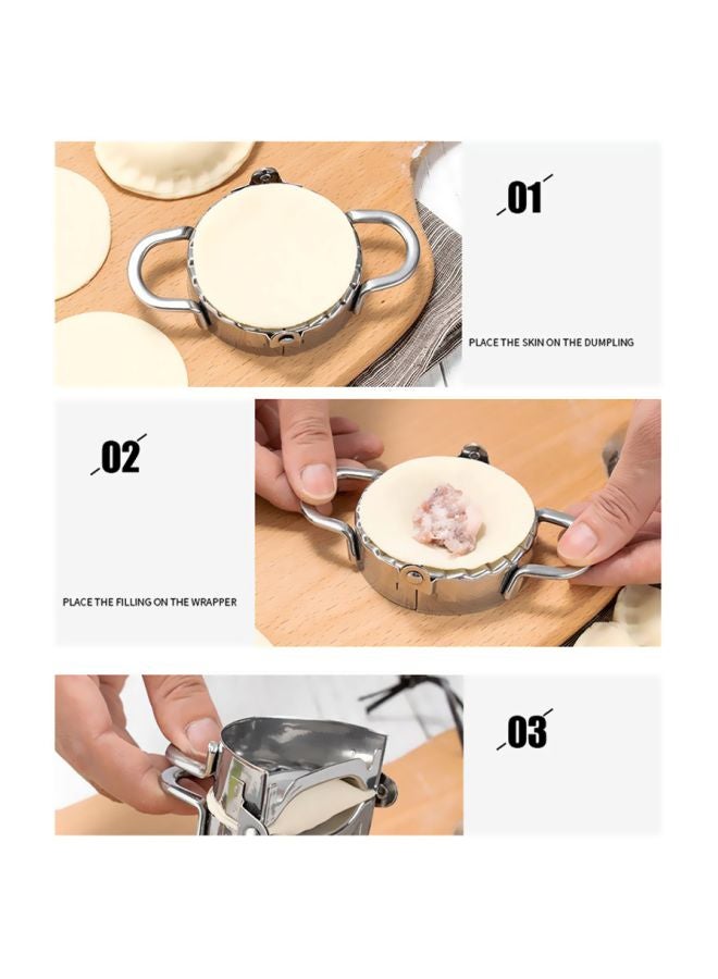 Stainless Steel Dumplings Mold Silver 134x93x45mm - Image 4
