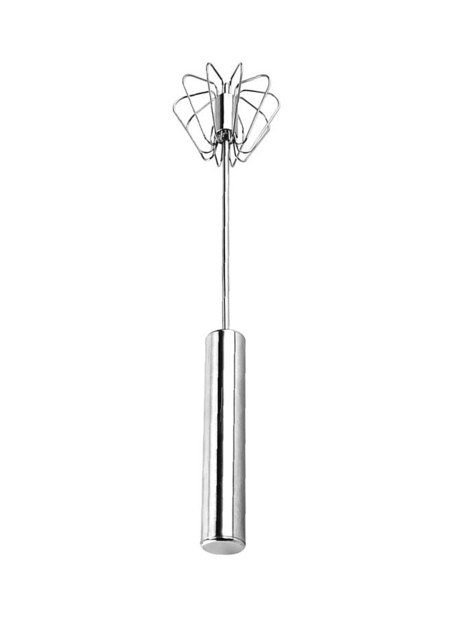 Hand Pressure Stainless Steel Beater Silver 26x5.5cm - Image 1