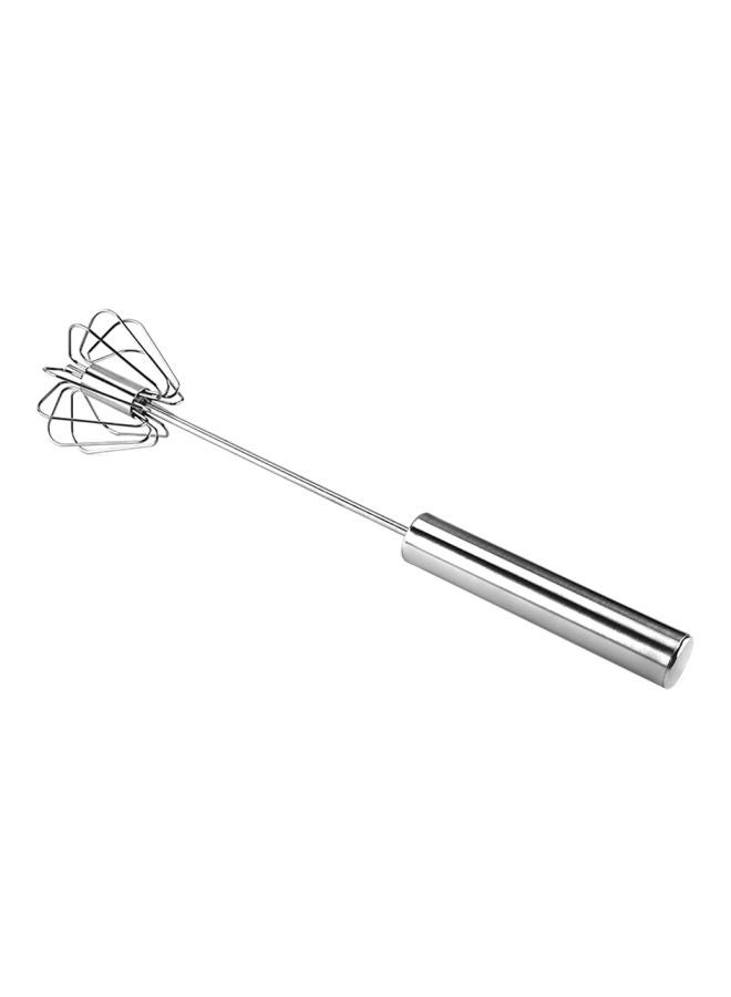 Hand Pressure Stainless Steel Beater Silver 26x5.5cm - Image 2