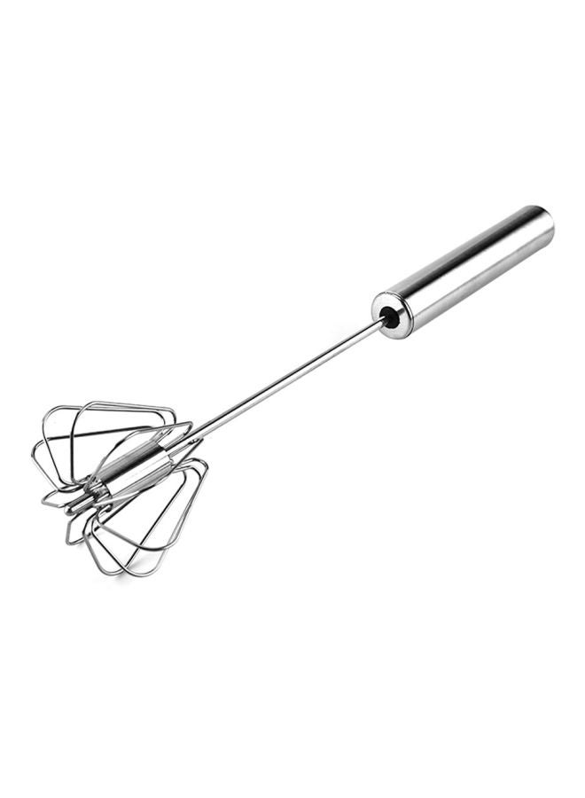 Hand Pressure Stainless Steel Beater Silver 26x5.5cm - Image 3