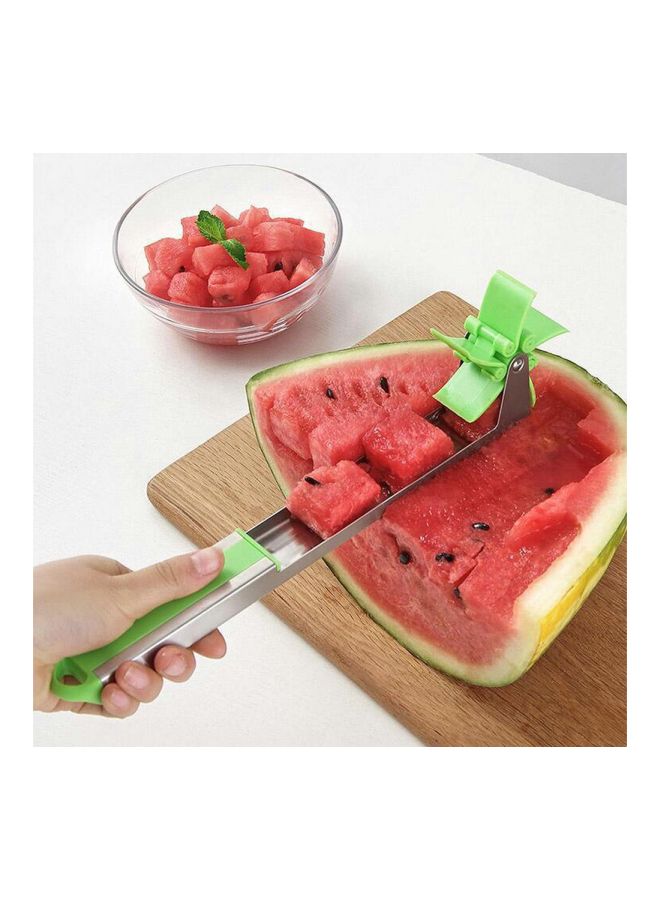 أداة تقطيع البطيخ أخضر/فضي  - Image 2