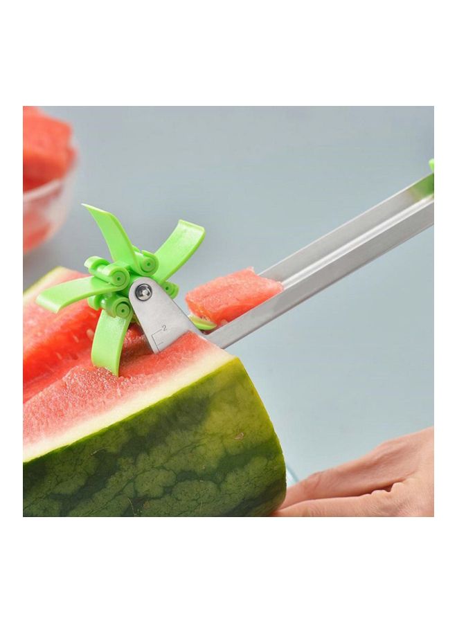 أداة تقطيع البطيخ أخضر/فضي  - Image 3