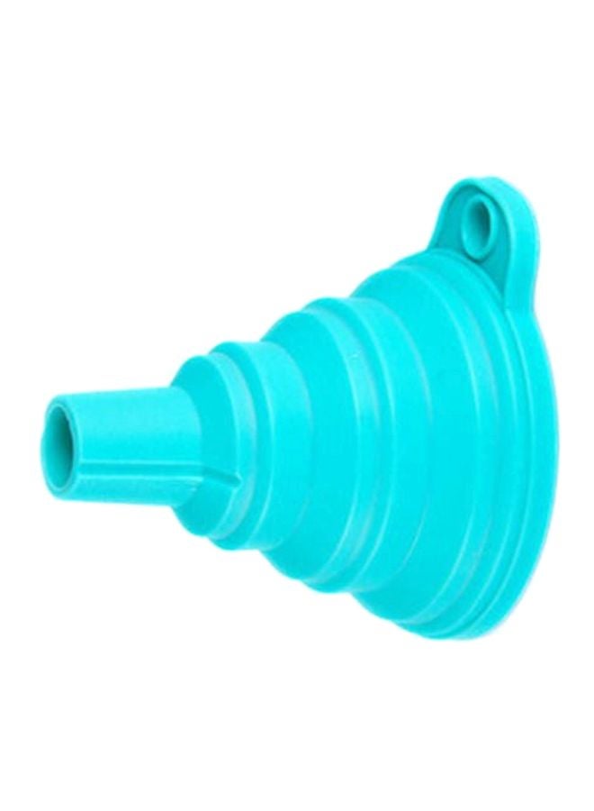 Collapsible Silicone Funnel Blue  - Image 2