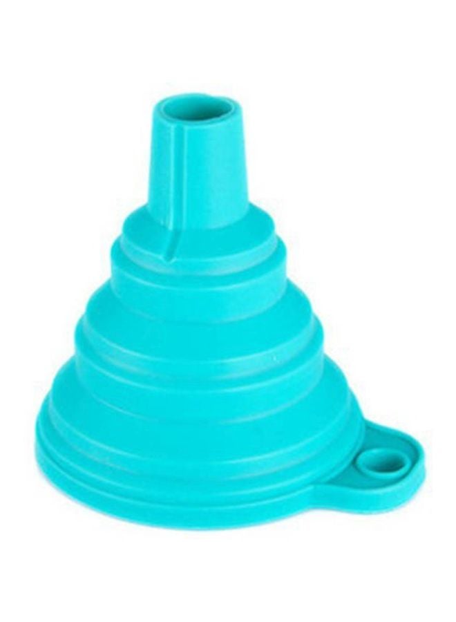Collapsible Silicone Funnel Blue  - Image 3