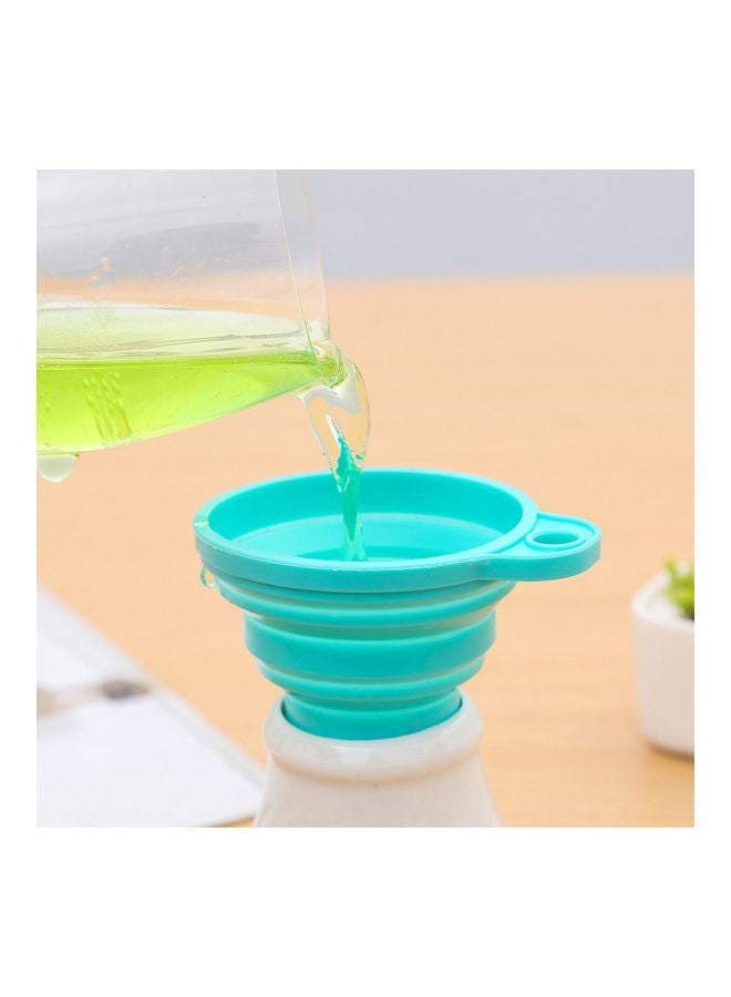 Collapsible Silicone Funnel Blue  - Image 4
