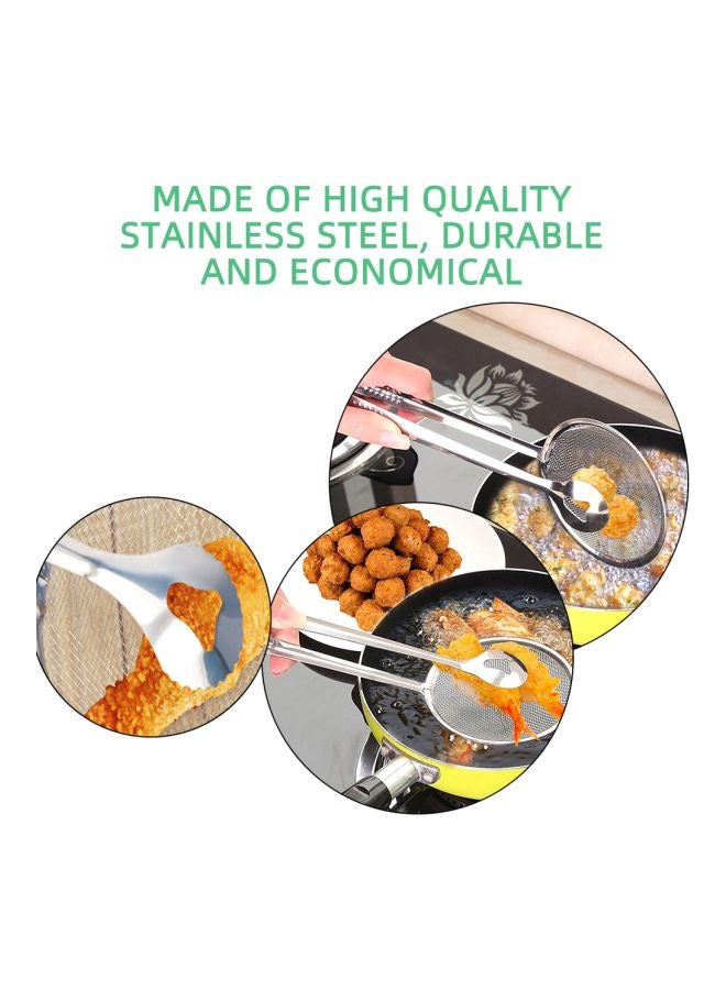 Multi-Functional Filter Spoon With Clip Silver 280x100mm