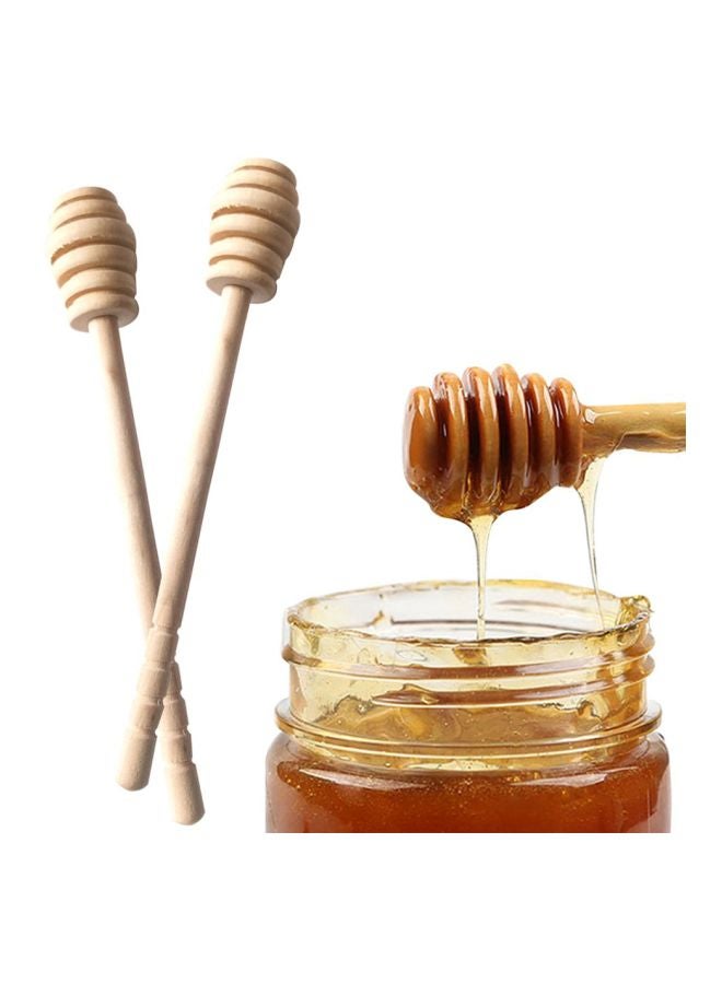 Wooden Honey Dipper Stick Beige 16x2.6centimeter  - Image 5