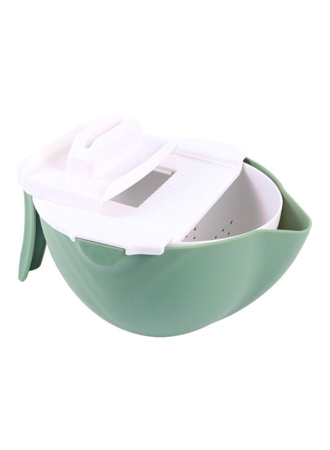 Multi-Function Fruit Vegetable Slicer Green/White/Black 23x14x22centimeter - Image 4