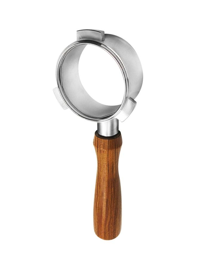 Stainless Steel Coffee Bottomless Portafilter Brown/Silver 54mm - Image 1