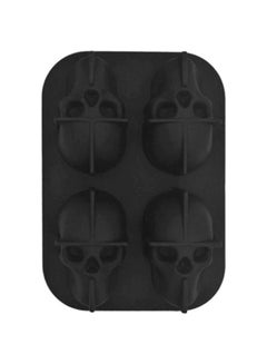 Generic 3D Skull Patterned Silicone Ice Mold Black 3.35x4.45inch  - Image 1
