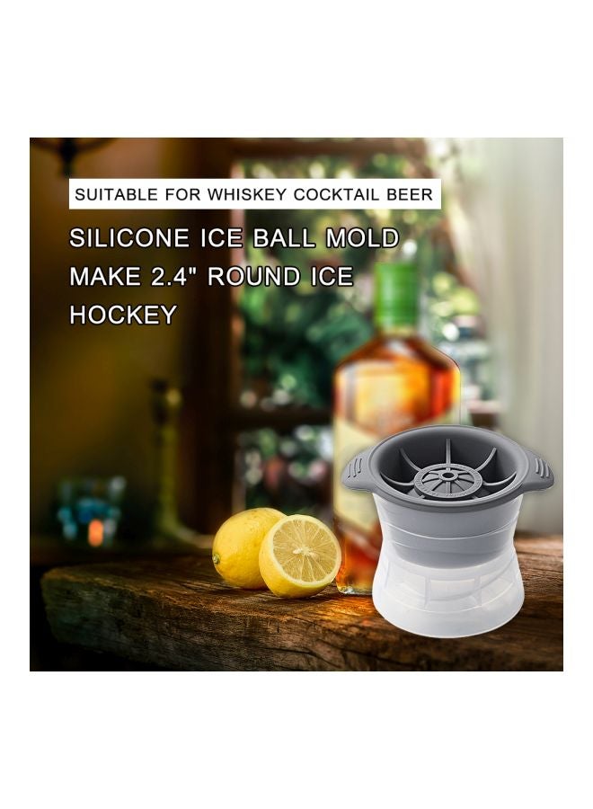 قالب كرات ثلج من السيليكون شفاف/رمادي - Image 4