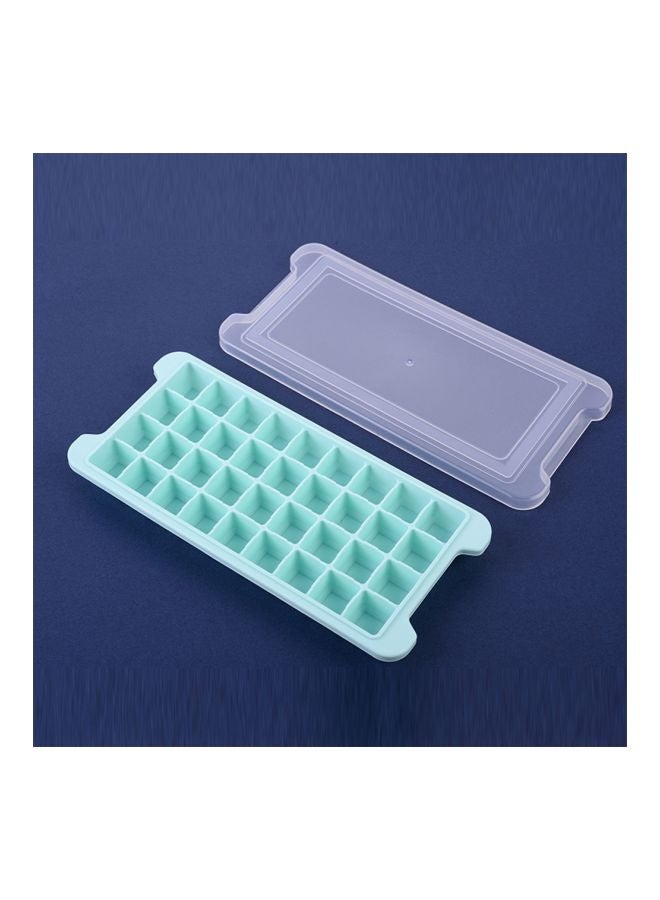 Silicone Ice Cube Tray With Lid Green/Clear 26x3x12cm - Image 3