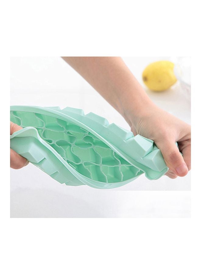 Silicone Ice Cube Tray With Lid Green/Clear 26x3x12cm - Image 4