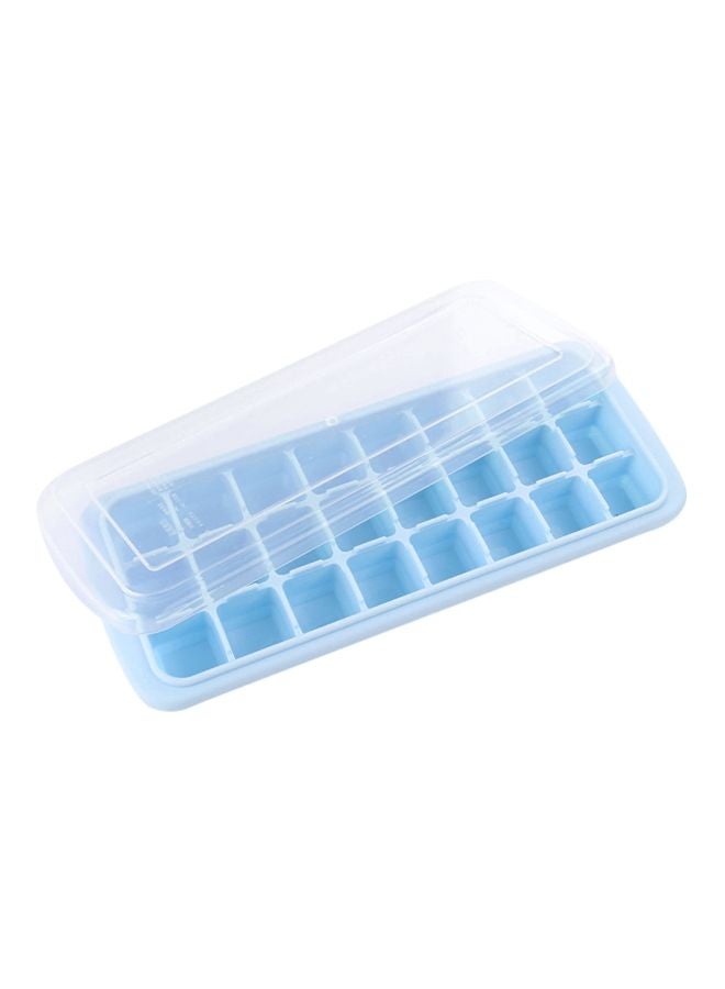 Ice Cube Tray With Lid Blue/Clear 26x3x12centimeter  - Image 1