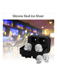 Generic Skull Shape Silicone Ice Mould Black 3.35x4.45inch  - Image 4