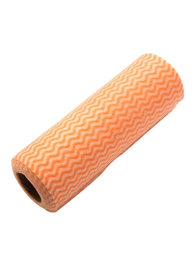 Non-Woven Disposable Dishcloth Orange 20x7cm