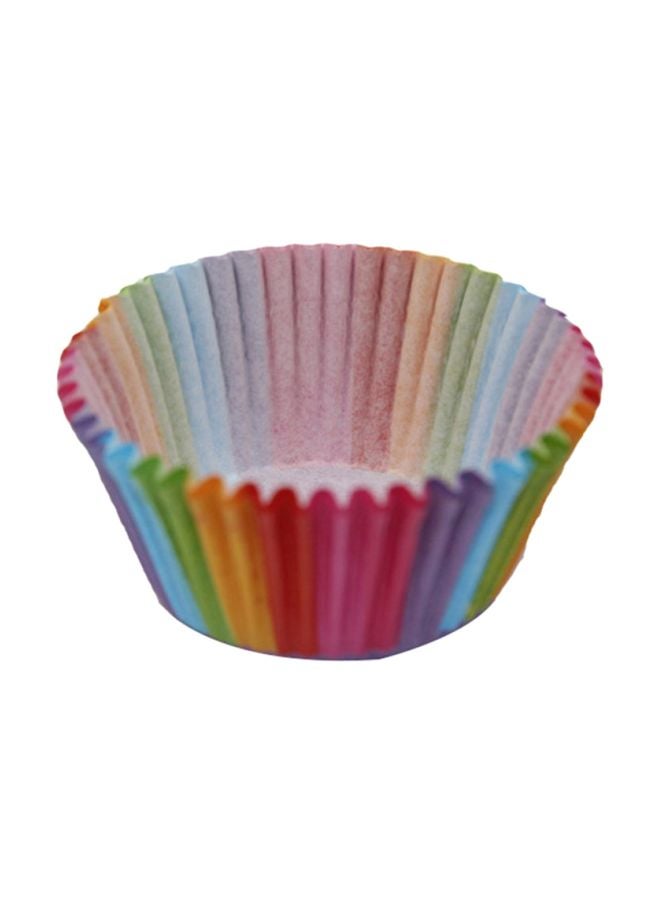 100-Piece Cupcake Moulds Multicolour 68x32mm - Image 1