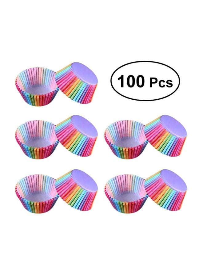100-Piece Cupcake Moulds Multicolour 68x32mm - Image 4