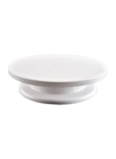 Generic Turntable Round Cake Stand White 270x68mm  - Image 1