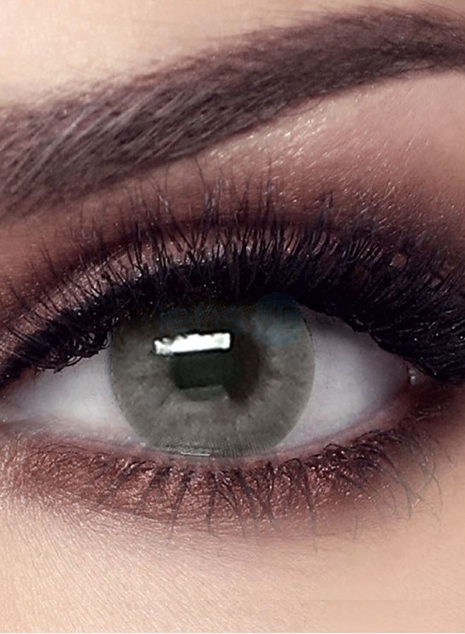Bella Cloudy Grey Elite Monthly Disposable Contact Lenses - Image 2