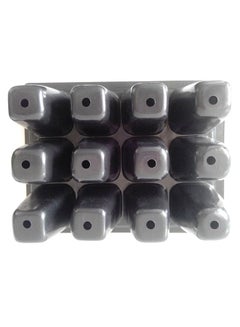 Generic 3-Piece Gardening Supplies Seedling Tray Box Set Black/Clear  - Image 2