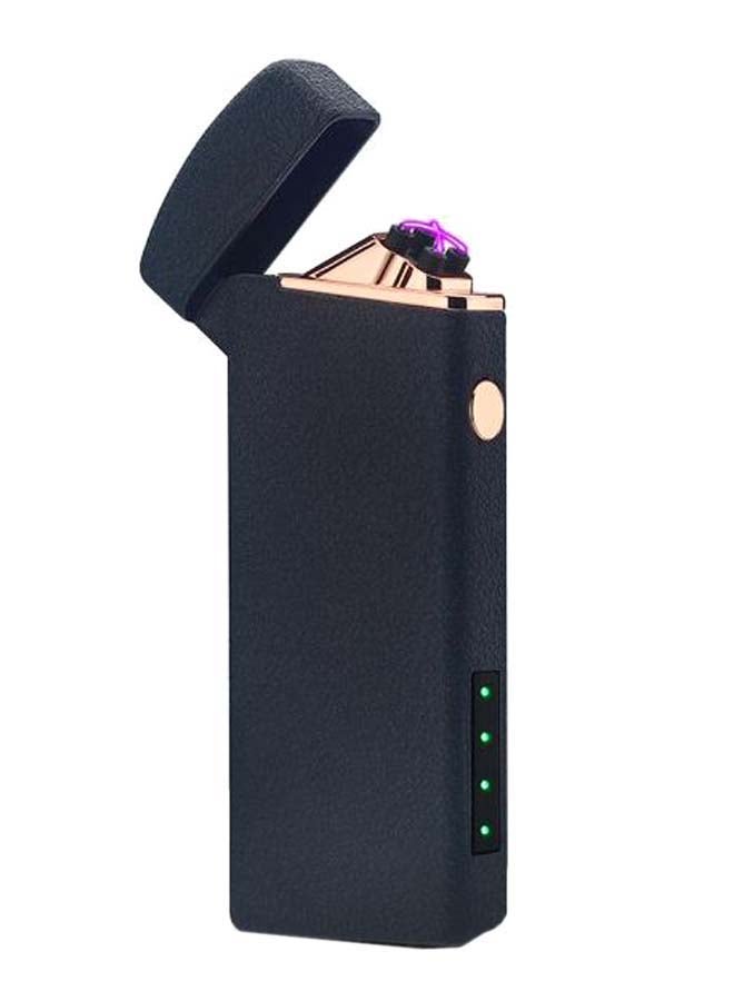 ماركة غير محددة ولاعة آرك مزدوج كهربائية بمنفذ USB أسود مطفأ/ ذهبي وردي  - Image 1