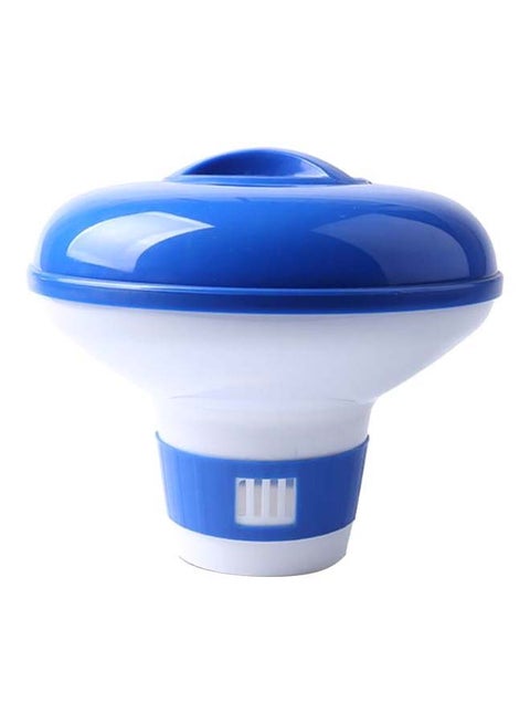 موزع كيميائي عائم للكلور لحوض السباحة أزرق/ أبيض