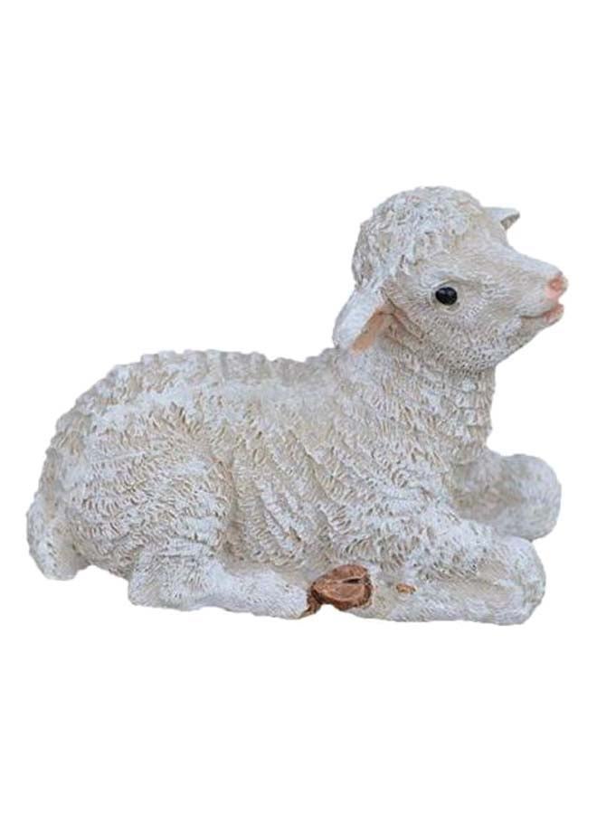 Generic Sheep Pendulum Gardening Potted Ornament White/Beige 