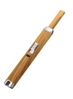 Generic USB Electric Flameless Pulsed Arc Lighter Brown/Silver 