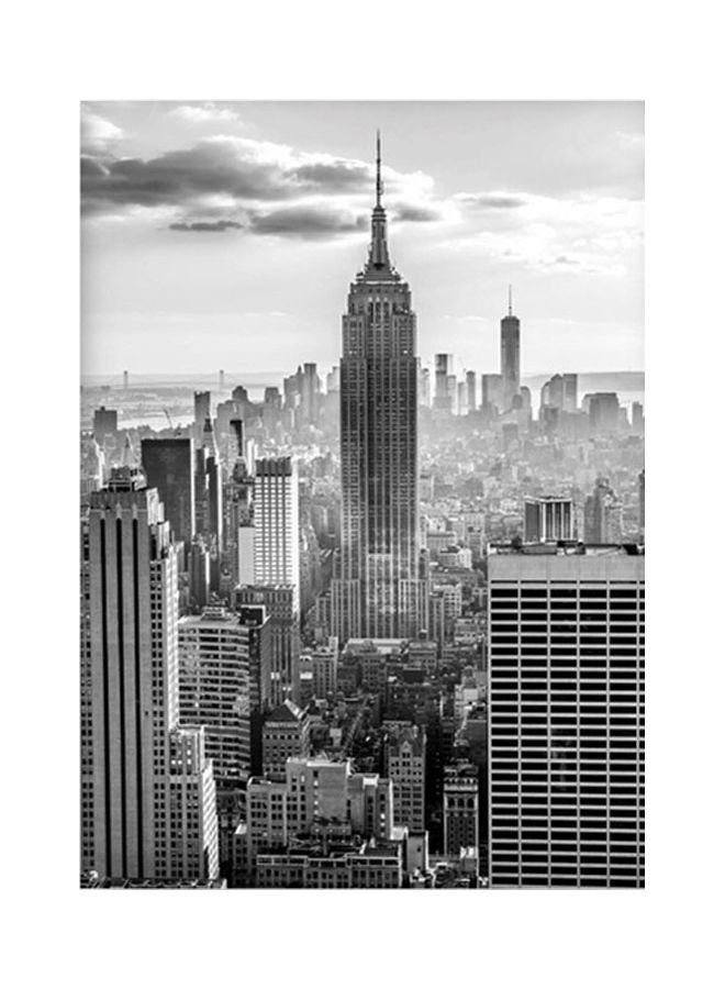 Decorative Wall Painting Black/Grey/White 43x5x5centimeter - Image 1