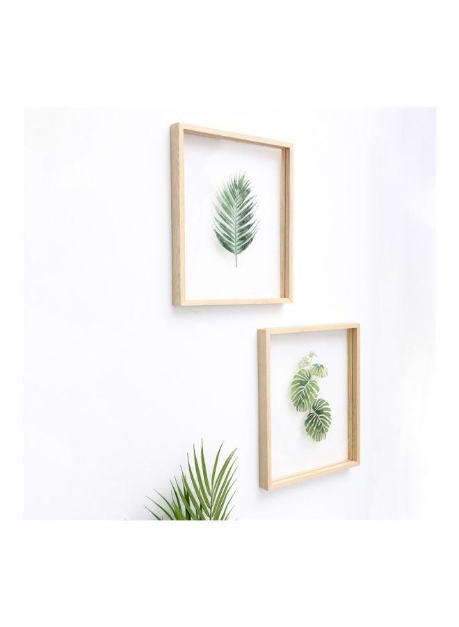 لوحة فنية لديكور الحائط من الأكريليك أخضر/أبيض 20x30سم  - Image 5