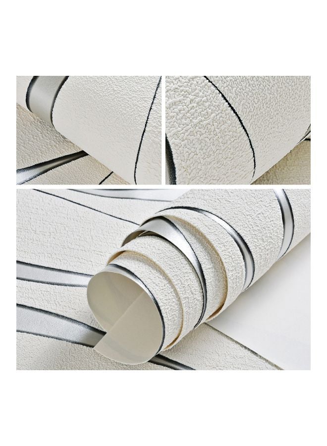3D Water Ripple Wall Sticker Beige/Silver 0.53x10meter  - Image 3