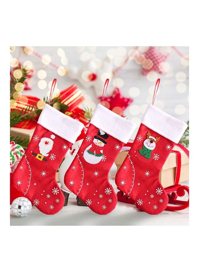 Christmas Hanging Candy Bag Red/White/Black 31x21x1centimeter - Image 2