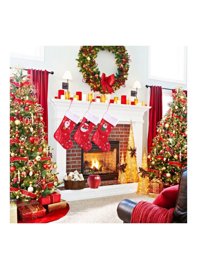Christmas Hanging Candy Bag Red/White/Black 31x21x1centimeter - Image 3