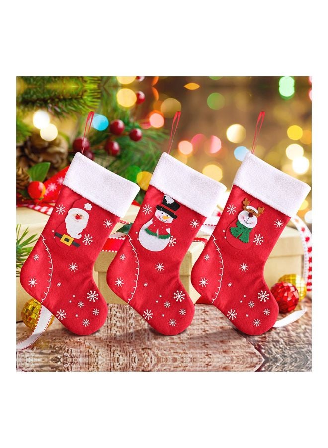 Christmas Hanging Candy Bag Red/White/Black 31x21x1centimeter - Image 4