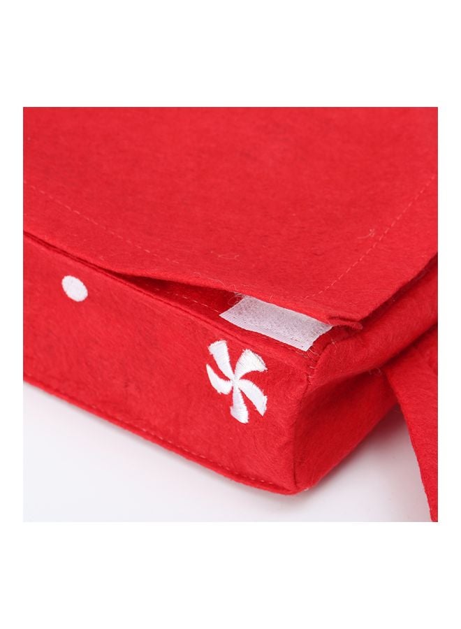 حامل مناديل بتصميم الكريسماس أحمر 35x15x2سم - Image 3