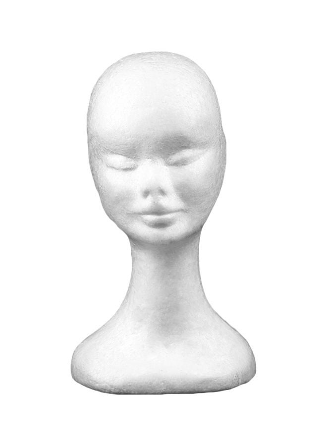 Mannequin Head Model White 19x12.5x33cm - Image 1