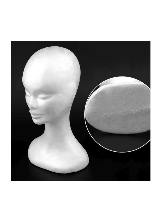 Mannequin Head Model White 19x12.5x33cm - Image 4